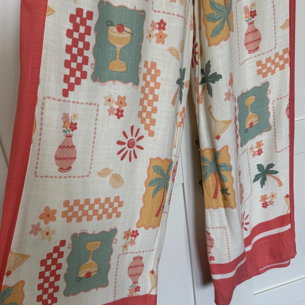 Colorful Patterned Beach Pants - image 5